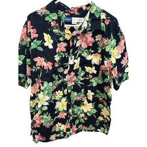 Old Navy Floral Button Up Everyday Shirt Regular Fit XL‎